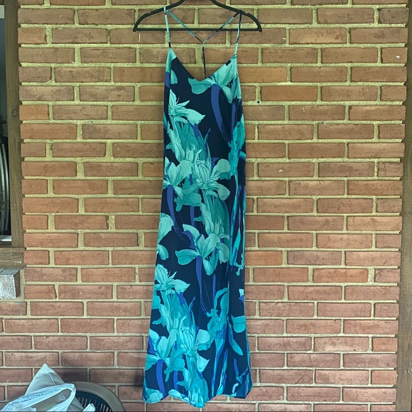 LOFT Dresses & Skirts - Loft Blue Floral Maxi Dress